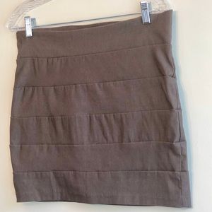 Light Brown Mini Skirt
